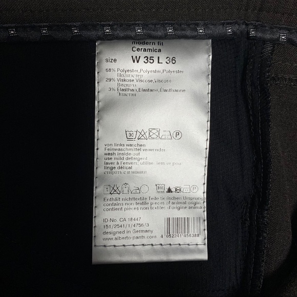 Alberto Dress Pants, Modern Fit, Dark Brown - Picture 7 of 7